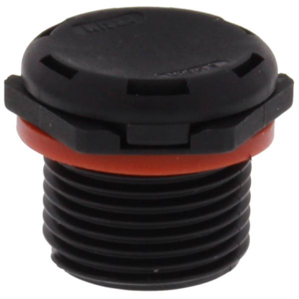 Wiska 10106620 Wiska VentPLUG EVPS-L 20 HF Polyamide High Air Flow Pressure Compensation Unit - Black 1