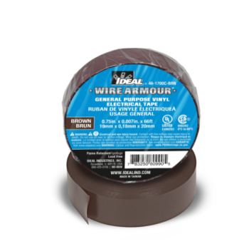 Ideal 46-1700C-BRN Electrical Vinyl Tape Brown