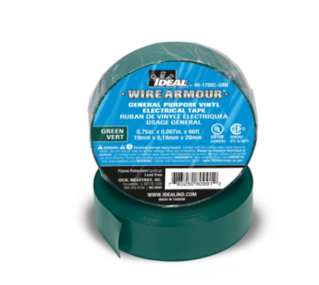 Ideal 46-1700C-GRN Electrical Vinyl Tape Green