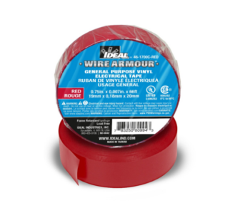 Ideal 46-1700C-RED Electrical Vinyl Tape Red