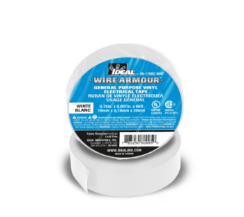 Ideal 46-1700C-WHT Electrical Vinyl Tape White