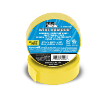 Ideal 46-1700C-YLW Electrical Vinyl Tape Yellow