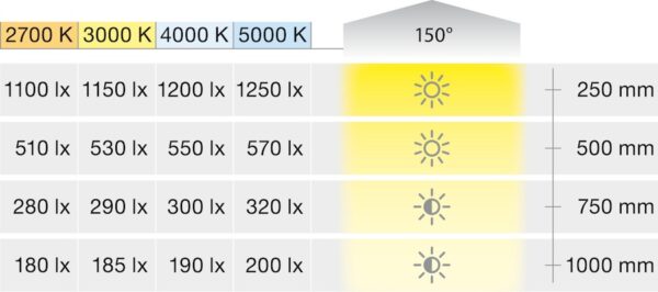 Häfele 83374511 LED Flexible Strip Light 12V - Warm White 3000K - 5 Metres