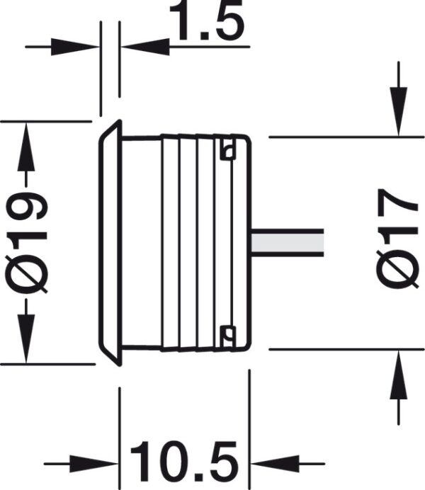 Häfele 83389039 Loox Dimmer Switch 24V Modular
