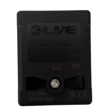 Live Electrical TB5P100-BLACK Black Terminal Block