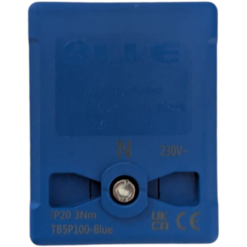 Live Electrical TB5P100-BLUE Blue Terminal Block