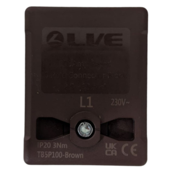 Live Electrical TB5P100-BROWN Brown Terminal Block