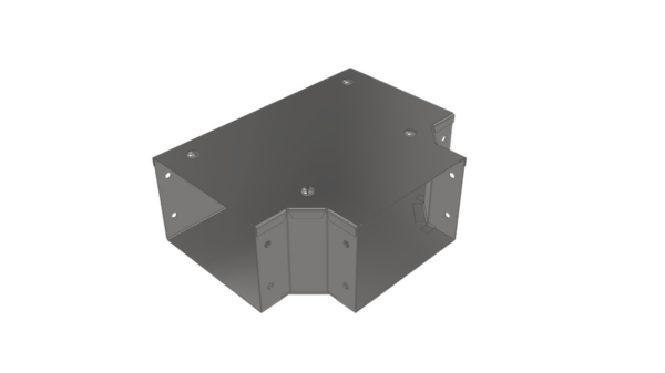 Unistrut FGT22 Steel Surface Trunking 50mm x 50mm Gusset Flat Square Tee