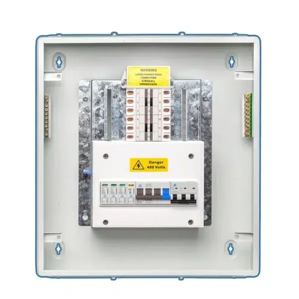 WCED WTPN08-125 8 Way TPN 3 Phase & Neutral Distribution Board with SPD