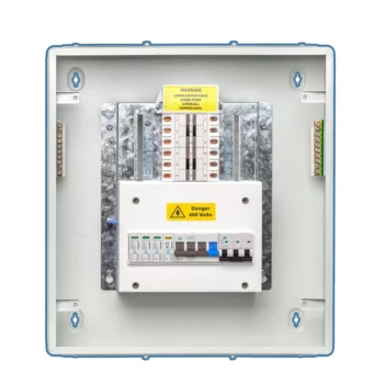 WCED WTPN16-125 16 Way TPN 3 Phase & Neutral Distribution Board with SPD