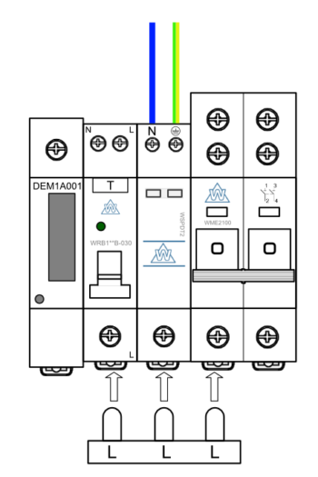 WSRC532BSP Single Phase Electric Meter in Metal Enclosure