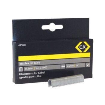 C.K Tools 495021 Cable Staples - 7.5mm x 11.1mm - Box of 1000