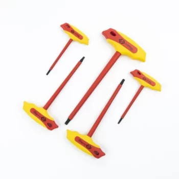 C.K Tools T4422 SET Insulated T Handle Hex Keys Set - 3, 3.5, 4, 5 & 6mm
