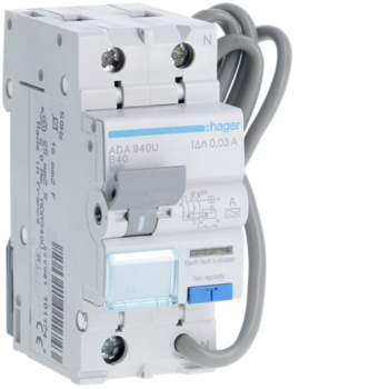 Hager ADA940U 1P+N 6kA B-40A 30mA Type A