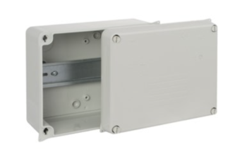 Wiska 817GLH - WIB 3/DR IP65 Junction Box with DIN Rail - 165 x 145 x 84mm