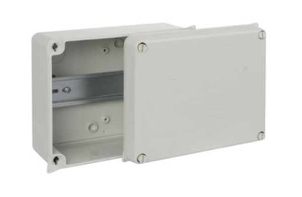 Wiska 886GLH - WIB 4/DR IP65 Junction Box with DIN Rail - 230 x 180 x 88mm
