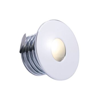 ALL LED ALRD032PC40 - Oxford 1W LED 350mA IP65 Round Low Level Polished Chrome 4000K