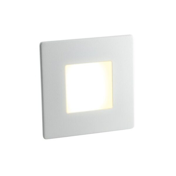 ALL LED ALSQ240CCTWH - Trafalgar 3W IP54 CCT LED Square Low Level Polar White