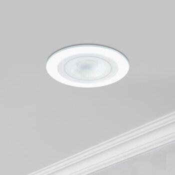 Integral LED ILDKFR65M003 - Ecoguard Fire Rated Downlight Fast Connect IP65 38 Beam Dimmable White Integral