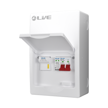 Live Electrical LSFS100 - 6 Way Metal 125A Fuse Switch Box with 100A Main Switch and Surge Protection