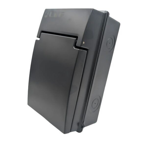 Live Electrical AGU5-SR/G IP65 Metal SPD 2 Way Garage/EV Unit with 40A RCBO - Grey