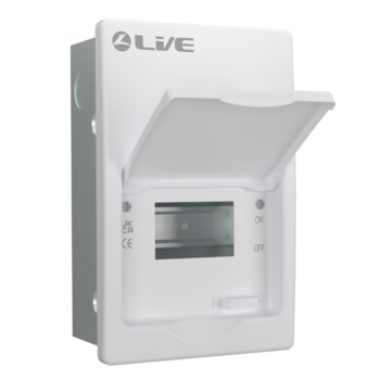 Live Electrical FMC04 4 Module Flush Mounted Metal Enclosure