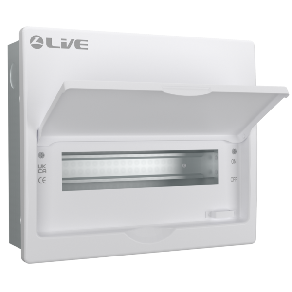 Live Electrical FMC12 12 Module Flush Mounted Metal Enclosure