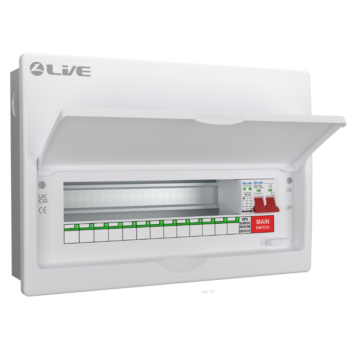 Live Electrical FMC16M-SP 13 Way Flush SPD Metal Consumer Unit