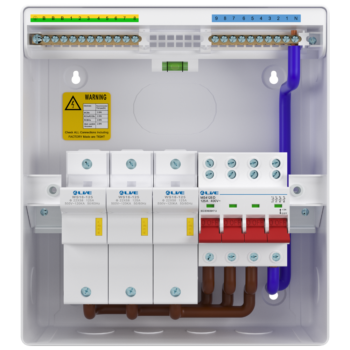 Live Electrical LSFS125 3-Phase Metal Switch Fuse Box - without Fuses