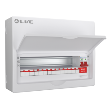 Live Electrical LSMC16/100 100A Main Switch 14 Way Consumer Unit