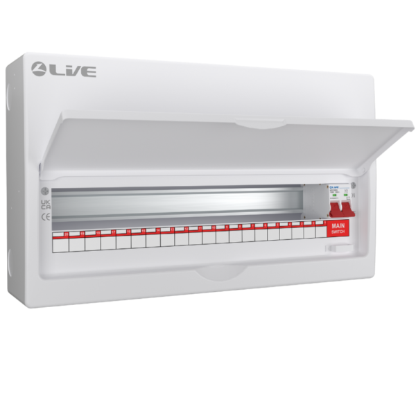 Live Electrical LSMC22/100 100A Main Switch 20 Way Consumer Unit