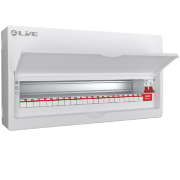 Live Electrical LSMC24/100 100A Main Switch 22 Way Consumer Unit