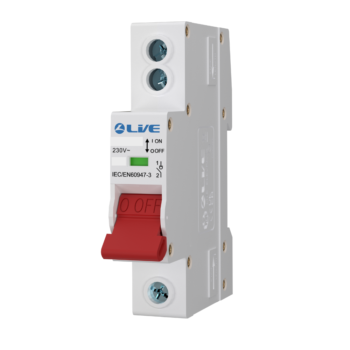 Live Electrical MS1100D 1 Pole 100A Double Terminal Main Switch