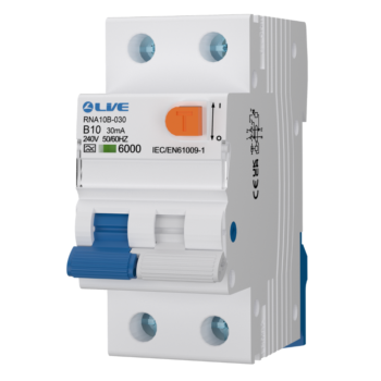Live Electrical RNA10B-030 RCBO A Type DP Bi-Directional 10A B Curve 30mA