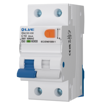 Live Electrical RNA10C-030 RCBO A Type DP Bi-Directional 10A C Curve 30mA