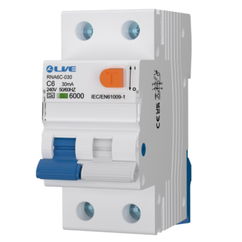 Live Electrical RNA6C-030 RCBO A Type DP Bi-Directional 6A C Curve 30mA