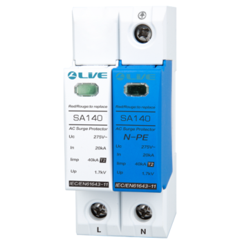 Live Electrical SA140/1P+N 2 Pole Type 2 SPD Surge Protection Device