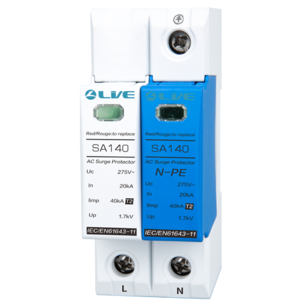 Live Electrical SA140/1P+N 2 Pole Type 2 SPD Surge Protection Device