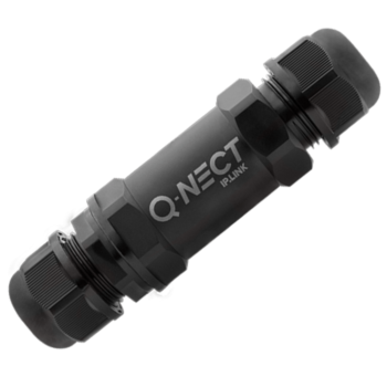 Unicrimp QOE3052BLK 5 Pole 2 Way 24A IP68 Inline Connector