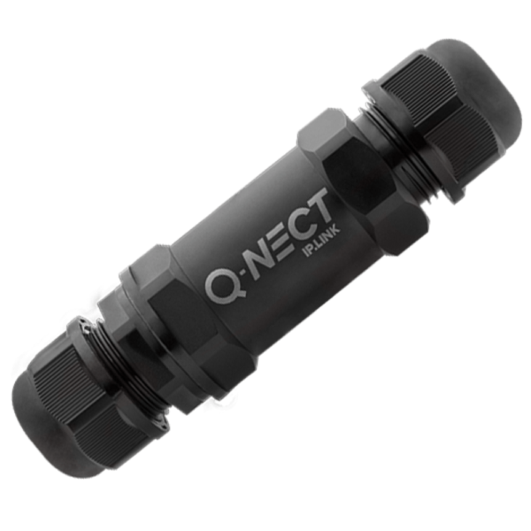 Unicrimp QOE3052BLK 5 Pole 2 Way 24A IP68 Inline Connector