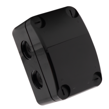 Unicrimp QOE5553BLKF IP66 Box with 4 x 3 Way Lever Connectors - Black