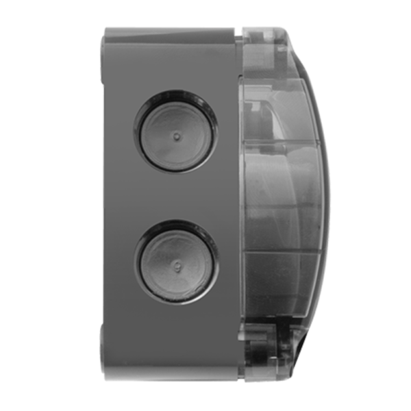 Unicrimp QOE8553AGYTF IP66 Box with 4 Lever Connectors - Grey/ Clear Lid
