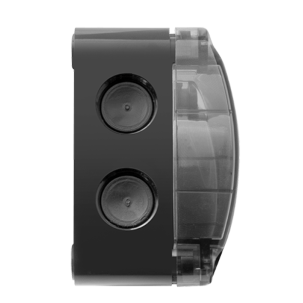Unicrimp QOE8553BLKTF IP66 Box with 4 Lever Connectors - Black/Clear Lid