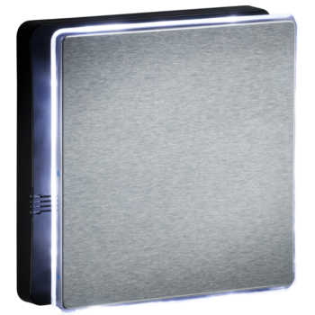 Knightsbridge EX4TSS IP45 100mm LED Backlit Extractor Fan with Overrun Timer - Steel