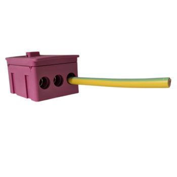 WCED WTB5-PK 100A 5 Way Single Pole Terminal Block With Functional Earth