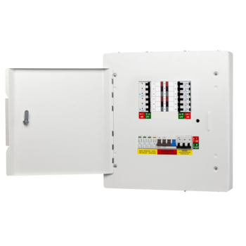 WCED WTPN04-125 4 Way TPN 3 Phase & Neutral Distribution Board with SPD