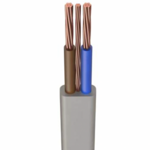 6242Y Grey 16mm Twin & Earth Cable (6242YH16.0/100), BS 6004:2012-compliant, BASEC-approved, stranded live, neutral, and earth conductors, harmonised wiring colours, supplied in a 100m drum.