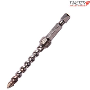 Armeg TIM4PK 4pc Twister Impact Masonry & Screwdriver Bit Set