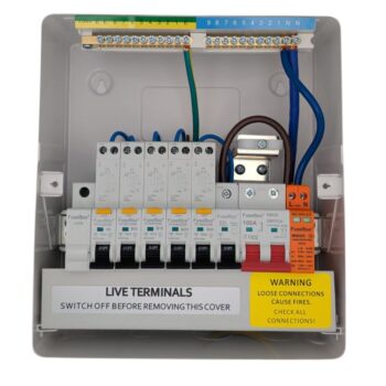 FuseBox F2006MX/KIT5 6 Way SPD Consumer Unit Kit with 5 RCBOs