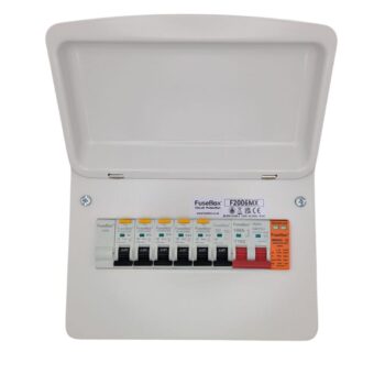 FuseBox F2006MX/KIT5 6 Way SPD Consumer Unit Kit with 5 RCBOs